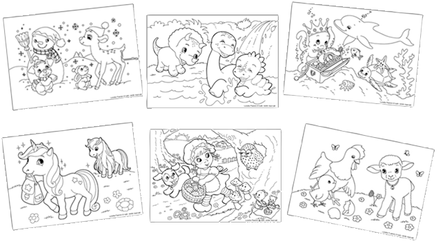 cornice matite disegno da colorare - disegni da colorare e stampare gratis  immagini per bambini Disney